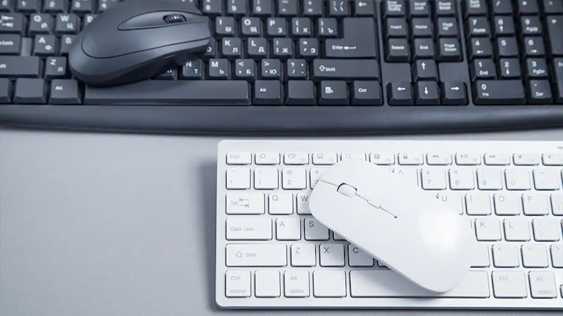 การใช้คีย์บอร์ดและเมาส์